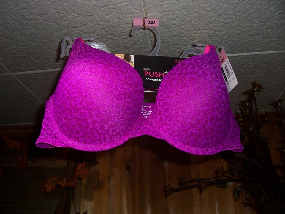 SIN LÍMITES SUJETADOR PUSH UP DAMAS TALLA 32 D PÚRPURA SE CONVIERTE EN ENCAJE ESPALDA DEPORTIVA NUEVO Foto 1 de 1