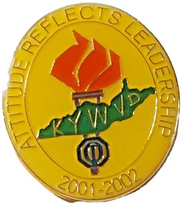 Optimisten Inter. Kentucky/W. Virginia Attitude Reflects Leadership 2001-2002 Pin - Bild 1 von 2