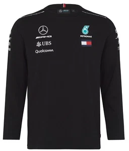 Mercedes-AMG F1 Motorsport Team Langarm T-Shirt schwarz DDP NO US ZOLLGEBÜHR - Bild 1 von 4