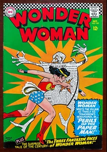WONDER WOMAN #165 - 1ª aplicación de Dr. Psycho: The PAPER MAN - 1966 - Imagen 1 de 5