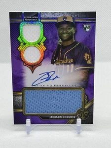 Parche automático Topps Triple Threads Jackson Chourio RC 2024/75 - Imagen 1 de 2