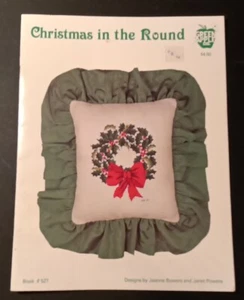 Christmas in the Round 32 Cross Stitch Patterns - 1981 Green Apple # 527 - Picture 1 of 4
