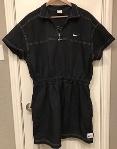 Nike Sportwear Swoosh Woven Dress Damen B&W (DM6197-010) - Größe XL - Bild 1 von 11