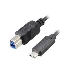 Akasa USB 3.1 Kabel, Typ C an Typ B, 1,0m - schwarz - Picture 1 of 2