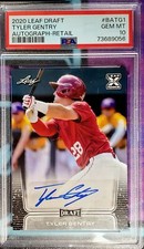 2021 Leaf Draft Auto RC Tyler Gentry PSA 10 GEM MINT