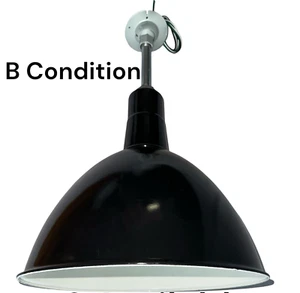 1 Abolite 16" Porcelana Negro Granero Industrial Esmalte Claro Profundo De Colección "B" - Imagen 1 de 17