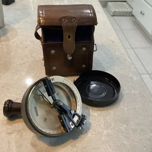 Vintage Sokkisha Tokyo Transit Compass in Leather Case - Picture 1 of 5
