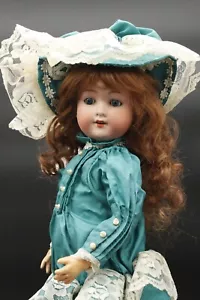 Antique 18" German Armand Marseille 390 A2M Bisque Head Doll Compo Body Red Hair - Picture 1 of 23