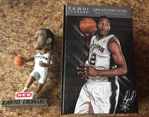 Rare Kawhi Leonard HEB Bobblehead San Antonio Spurs SGA **RARE** 2014 Limited Cover