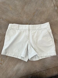 J.Crew City Fit Beige Mid Rise Shorts Size 10 Waist 34” Inseam 4.5” - Picture 1 of 5