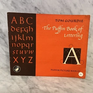 The Puffin Book Of Lettering by Tom Gourdie Vintage Paperback 1961 1st Edition - Picture 1 of 13