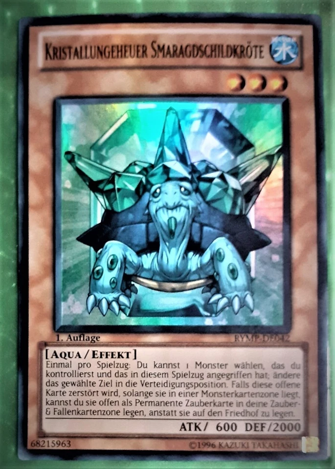 Yu-Gi-Oh RYMP, Kristallungeheuer Smaragdschildkröte, "near mint",  1.Auflage - Bild 1 von 1