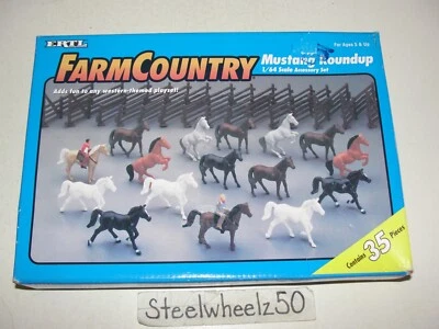 Ertl Farm Country Mustang Roundup 1/64 Scale Accessory Set 1997 SEALED CONTENTS - Image 1 of 4