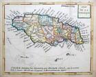 JAMAICA  BY JOSEPH DE LAPORTE  c1786  SCARCE GENUINE ANTIQUE ENGRAVED MAP