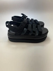 Sandalo Nike donna Icon classico platform nero su nero taglia 9 - Foto 1 di 8