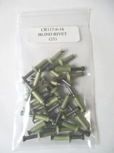 CR117-6-16 Blind Rivet 1 1/4" Aluminum Alt. to MS20604AD6K8 - Lot of 25 - Picture 1 of 5