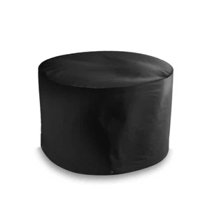 Cubierta de fogata exterior redonda pequeña de alta calidad negra 66 cm x 50 cm - Imagen 1 de 6