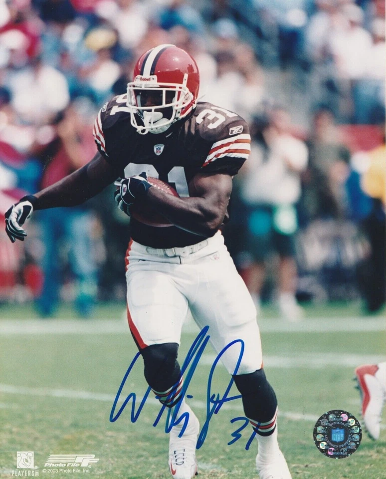William Green Autographed 8x10 Cleveland Browns Free Shipping G840 - Image 1 of 1