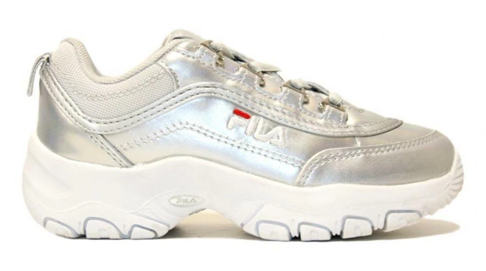 Scarpe da bambina bimba Fila Strada Kids Argento sneakers sportiva shoes nuovo - Immagine 1 di 1