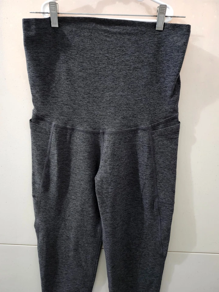 Beyond Yoga Pants Womens XL Charcoal Beyond the Bump Maternity Leggings Spacedye - Image 1 of 4