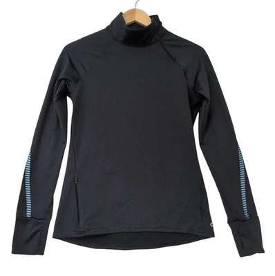 Top de running Gap Fit para mujer S negro manga larga cepillo de invierno ropa deportiva Foto 1 de 4