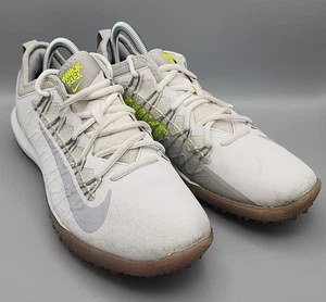 Nike Sneakers Men's 8.5 Alpha Huarache 7 Pro  Lacrosse Turf Shoes White Leather - Picture 1 of 18