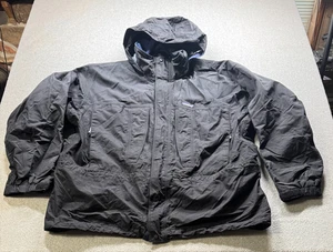 VTG Patagonia Nitro II Jacket XXL Blk/Blue Hooded Style# 83834 - Picture 1 of 10