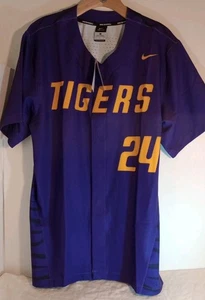 NWT Tigers 24 Nike Baseball Jersey Large - Picture 1 of 6