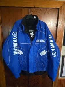 Vintage Yamaha Racing Heavy Blue Jacket 100% Nylon XL. - Picture 1 of 7