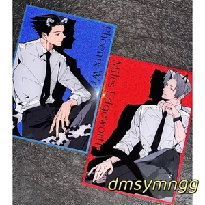 Anime Ace Attorney Iles Edgeworth Phoenix Wright farbiges Papier Cosplay Geschenkkarte - Bild 1 von 6