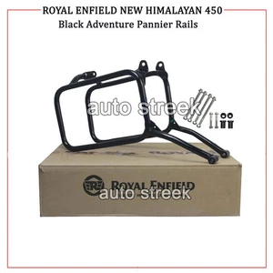 Genuino Royal Enfield Nuevo Himalayan 450 Negro Aventura Alforja Rieles KXA00432 - Imagen 1 de 10