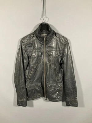 REISS LEATHER BOMBER Jacket - Size Small - Black - Great Condition - Men’s - Image 1 of 4