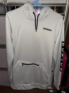 Burton Womens Long Pullover Hoodie Stout White Heather XS 🆕 - Picture 1 of 5
