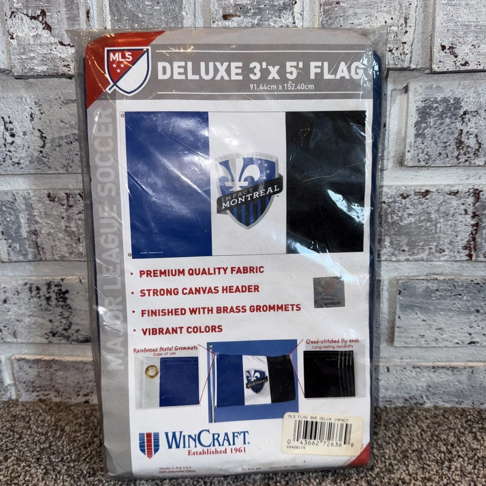 Impact 3’x5’  Montreal Large Grommet Flag WinCraft Made In U.S.A - Image 1 of 3