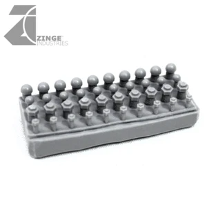 Zinge Industries Grandes Varios Remaches Cabeza Hexagonal y Redonda X40 Forest Sprue S-RIV05 - Imagen 1 de 2