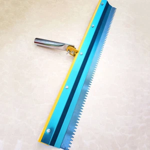 Stainless Steel Notched Squeegee Epoxy Cement Painting Coating 3/5/8MM j - Picture 1 of 3