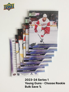 2023-24 Upper Deck Series 1 | Young Guns Rookies! Choose Card / Bulk Save $ %