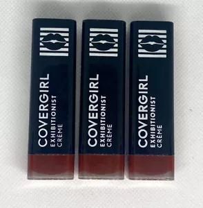 Covergirl Exhibitionist Crème"Burnt Red Pepper " Color Lipstick 3 PACK 505 Deep - Picture 1 of 4