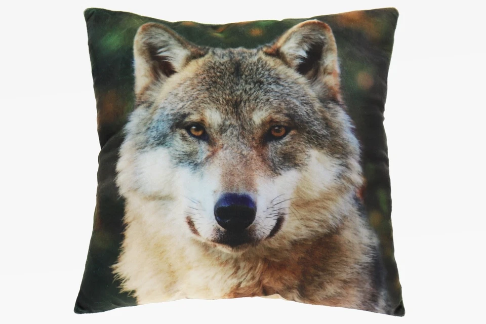 Kissen Motiv Wolf Deko Kuschelkissen 35x35 cm 1043057 - Bild 1 von 1