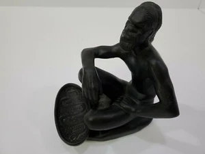 Figura firmada de Alexander Takacs Studio Australia figura cerámica aborigen - Imagen 1 de 7