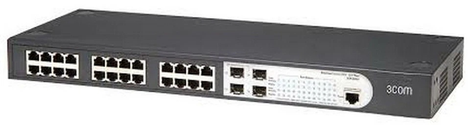GENUINE ORIGINAL 3COM 3CBLSG24 BASELINE SWITCH 2924-SFP Plus24 x RJ45 + 4 x SFP - Image 1 of 1