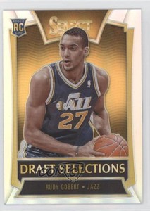 2013-14 Panini Select Draft Selections Silver Prizm Rudy Gobert #23 Rookie RC