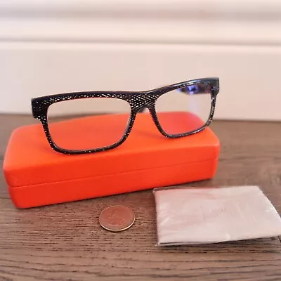 Gafas Alain Mikli A03047 411 Auténticas con Estuche AZUL NEGRO ¡Marcos transparentes!! Foto 1 de 4