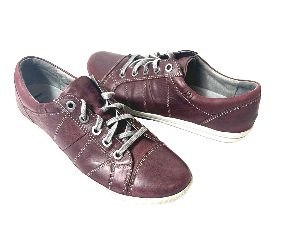 Josef Seibel Shoes Womens EU 41 US 10-10.5 Brown Leather Lace Up Comfort Sneaker - Image 1 of 4