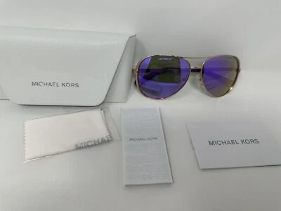 Gafas de sol para mujer MICHAEL KORS MK5004 10034V Chelsea tono oro rosa púrpura 59 mm Foto 1 de 4