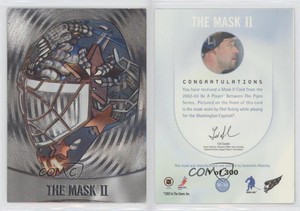 2002-03 ITG Be A Player Between the Pipes Mask II Silver /300 Olaf Kolzig #M-30
