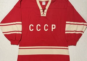 Vintage Athletic Knit CCCP Soviet Union 1972 Summit Series Sweater Jersey - Picture 1 of 4
