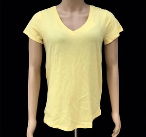 Motherhood Maternity Nursing Short Sleeve Tee Shirt Size Large Yellow NWT - Picture 1 of 11