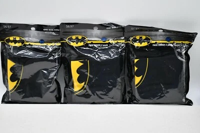 Face Cover FASHION Neck GAITER MASKS - 6pk - Batman New Cool Fun Black Superhero - Image 1 of 2