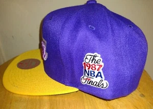 Mitchell & Ness Los Angeles Lakers HWC 1987 Finales Parche Snapback EE. UU. Lebron KOBE - Imagen 1 de 6